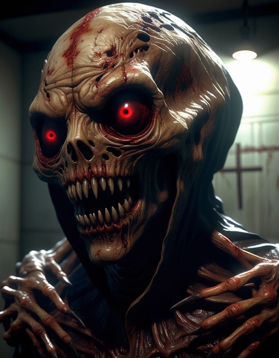 Eldritch Horror: Faceless Creature in Silent Hill Style