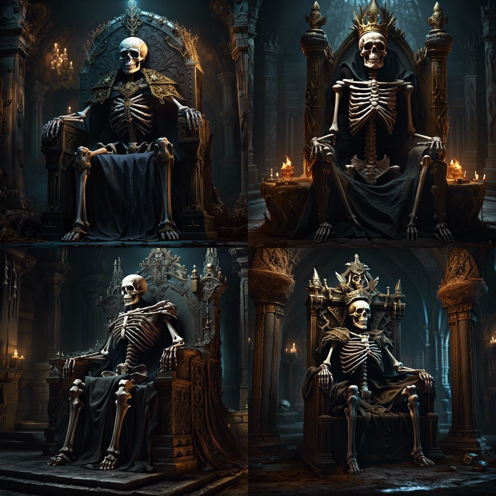 Forgotten King's Tomb: Dark Fantasy Concept Art