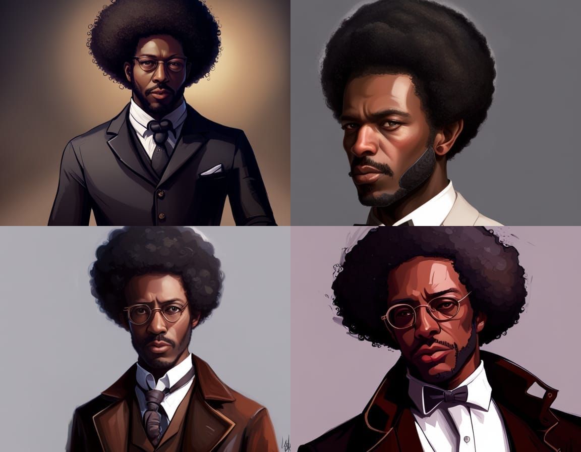 Afro-Victorian Man of Wisdom, Trending Art