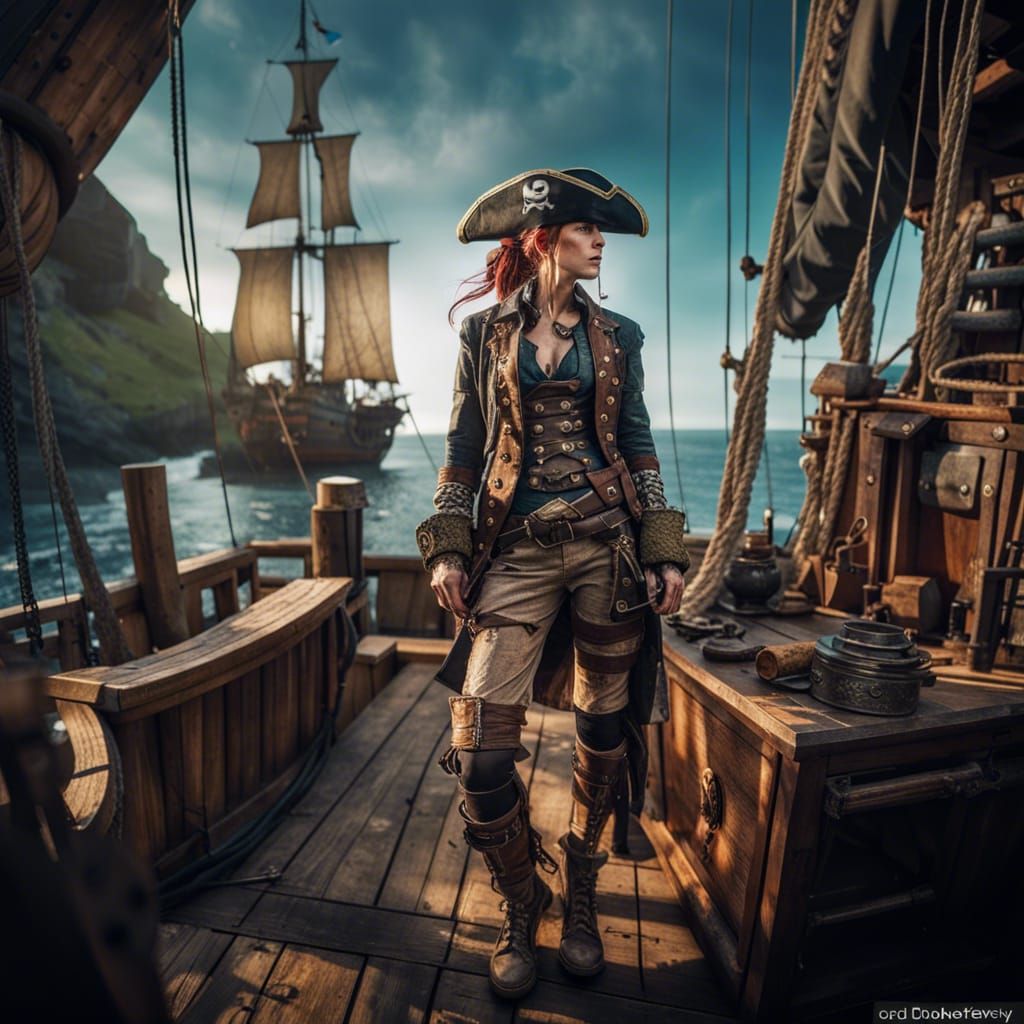 Pirate Hideout: Steampunk Rocco Suit Cinematic Photography