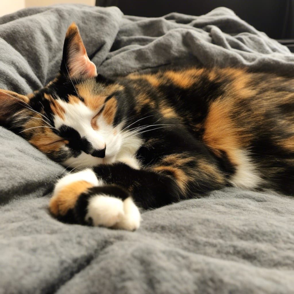 Figure Sleeping on Office Chair in Small Room