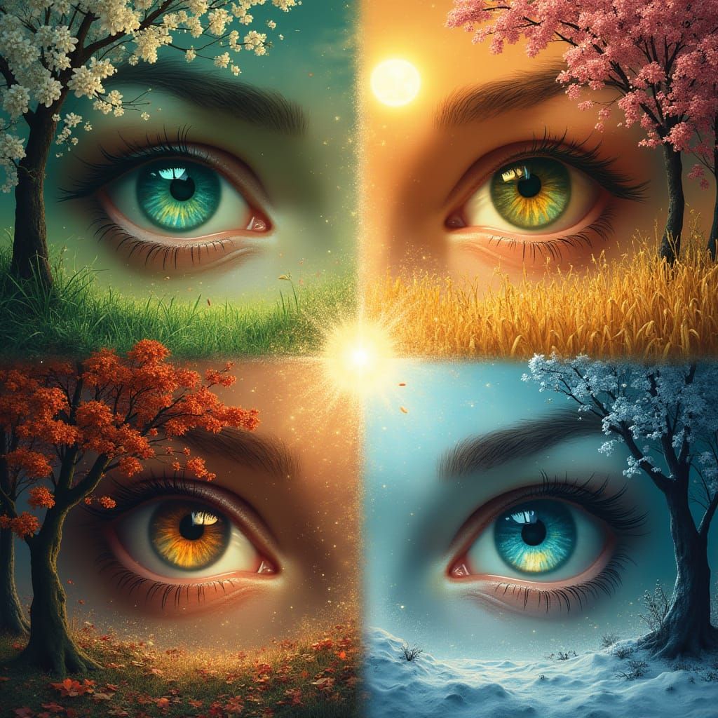 Seasonal Harmony in a Dreamlike Vortex