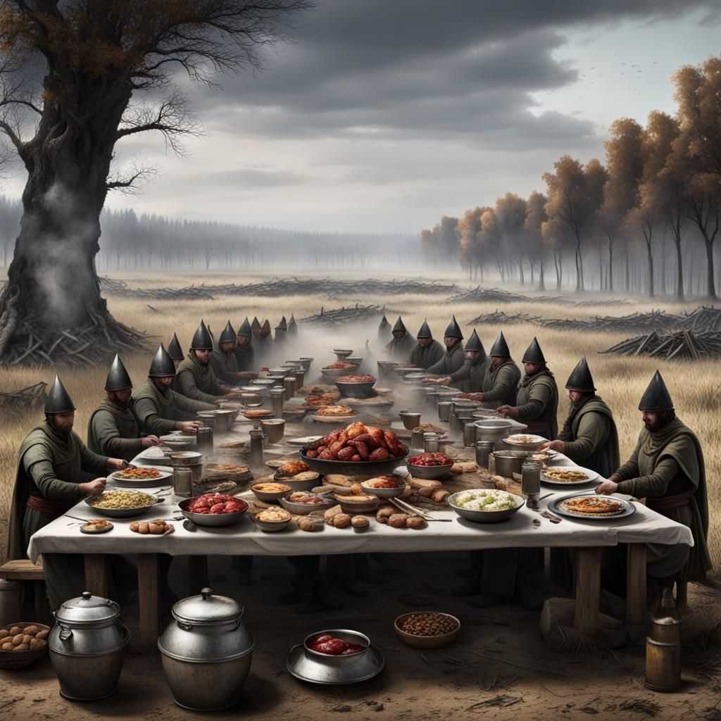 Battlefield Banquet: A Surreal Feast