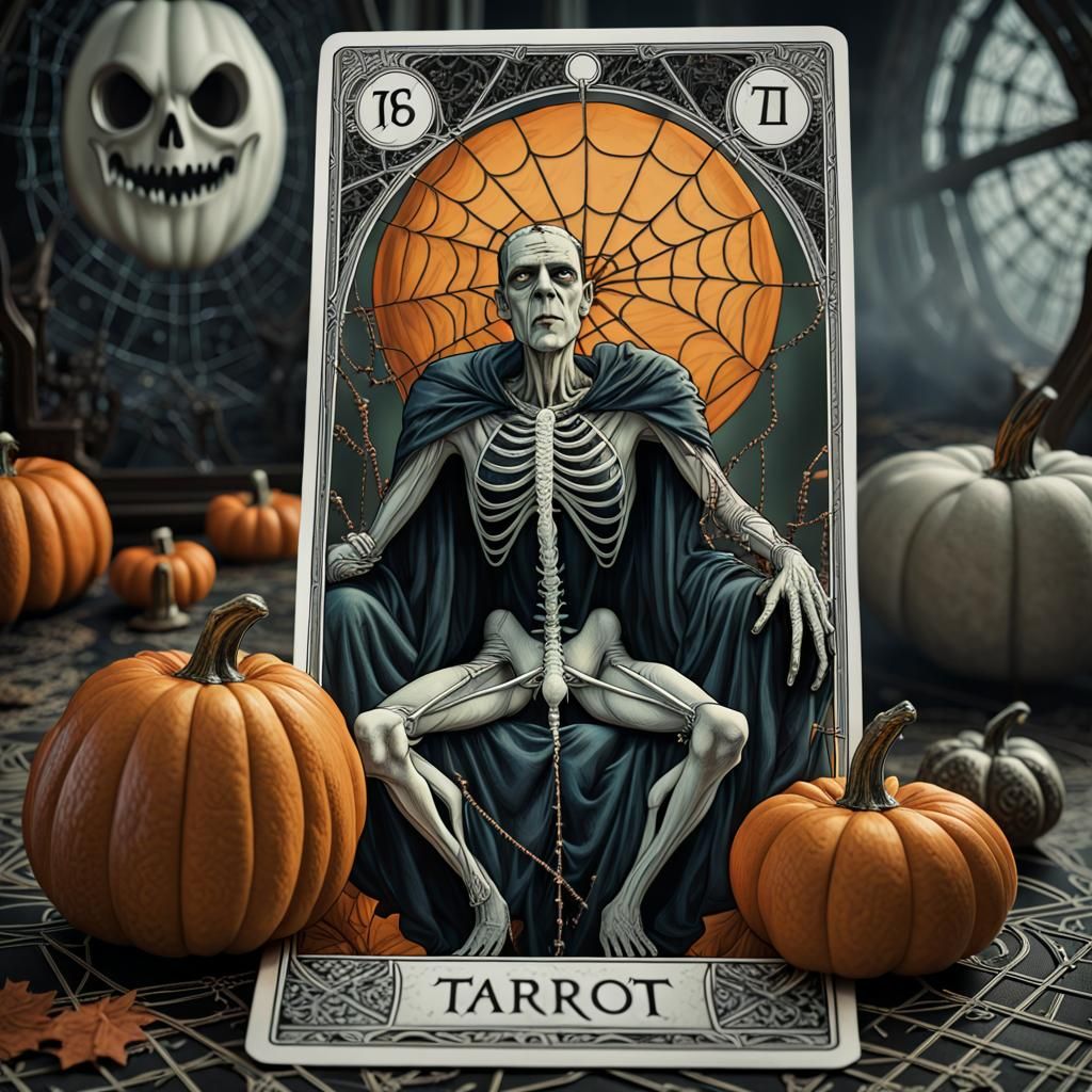 Frankenstein Halloween Tarot Card: Award-Winning Design