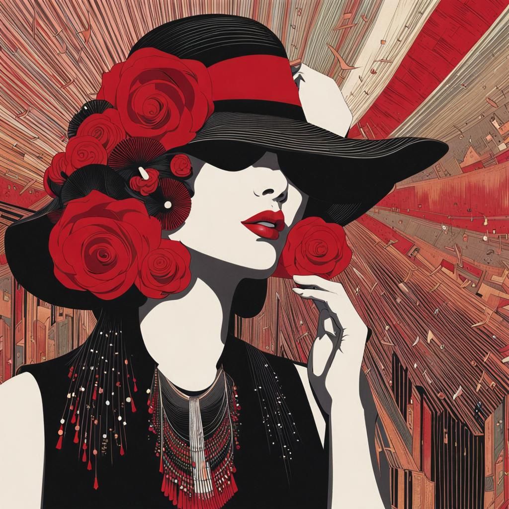 Colorful Music Notes in Abstract Space