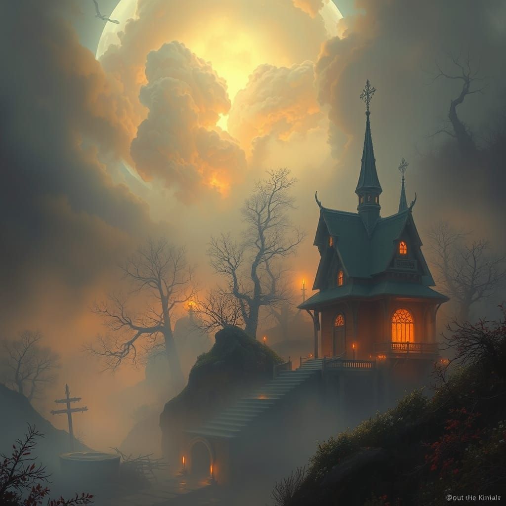 The path from Darkness to the Light, Fantasy II - why always "these crosses"???