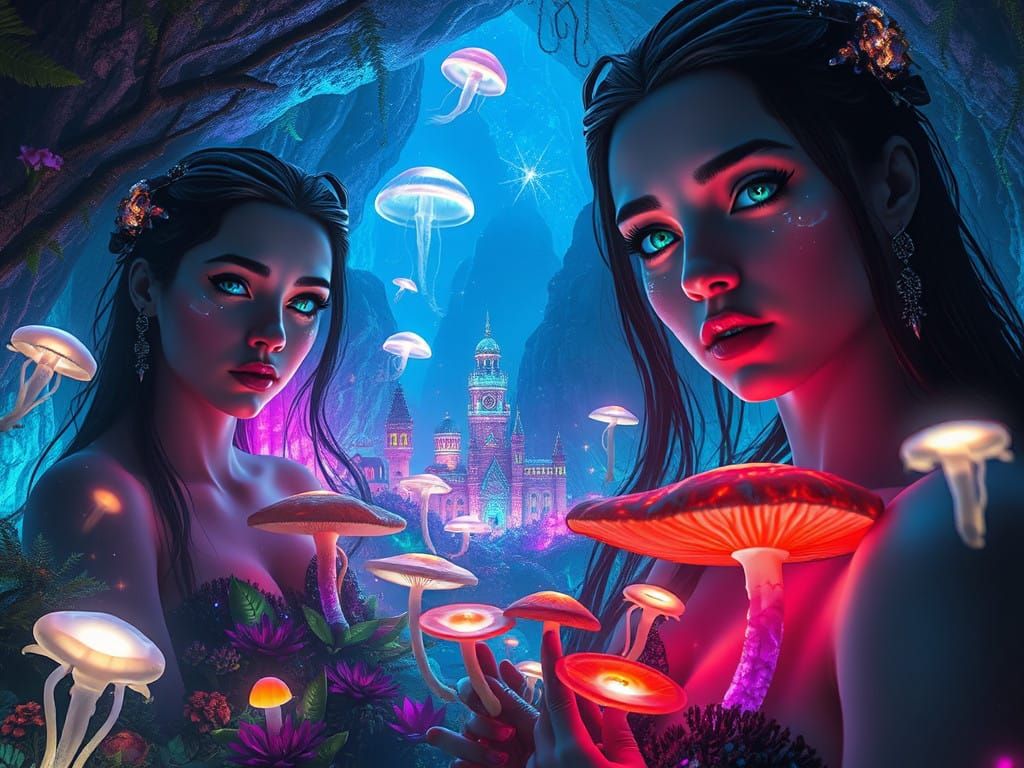 Hyper-Realistic Biopunk Mermaid Goddess