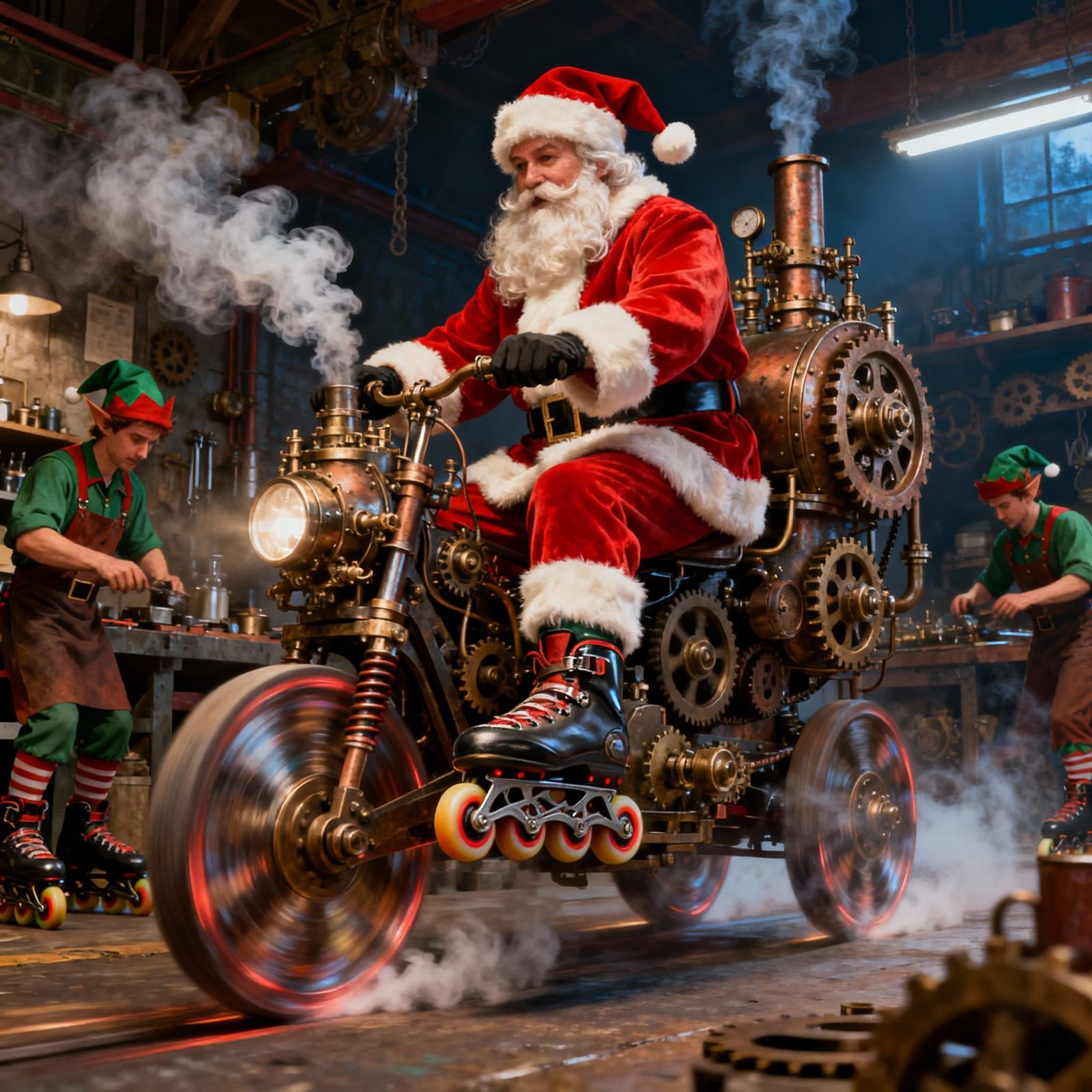 Santa's busy Elf workers are having to wear Rollerskates to ...