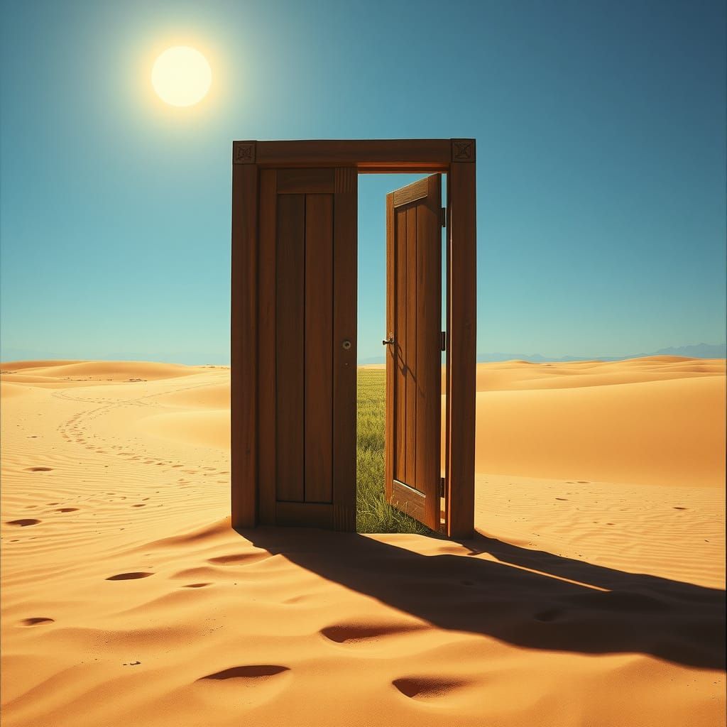 Desert Doorway to Lush Green World