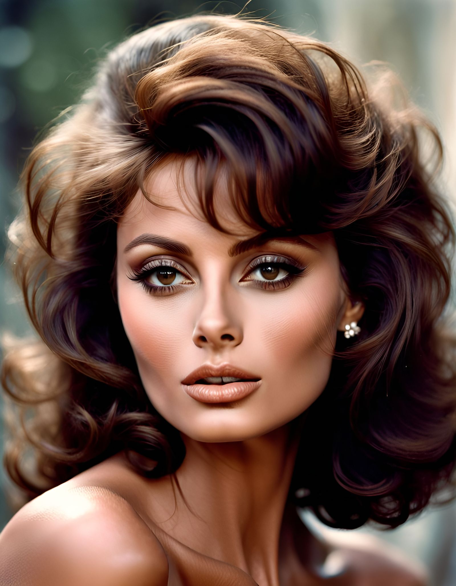 Sofia Loren Inspired Portrait with Cinematic Lighting
