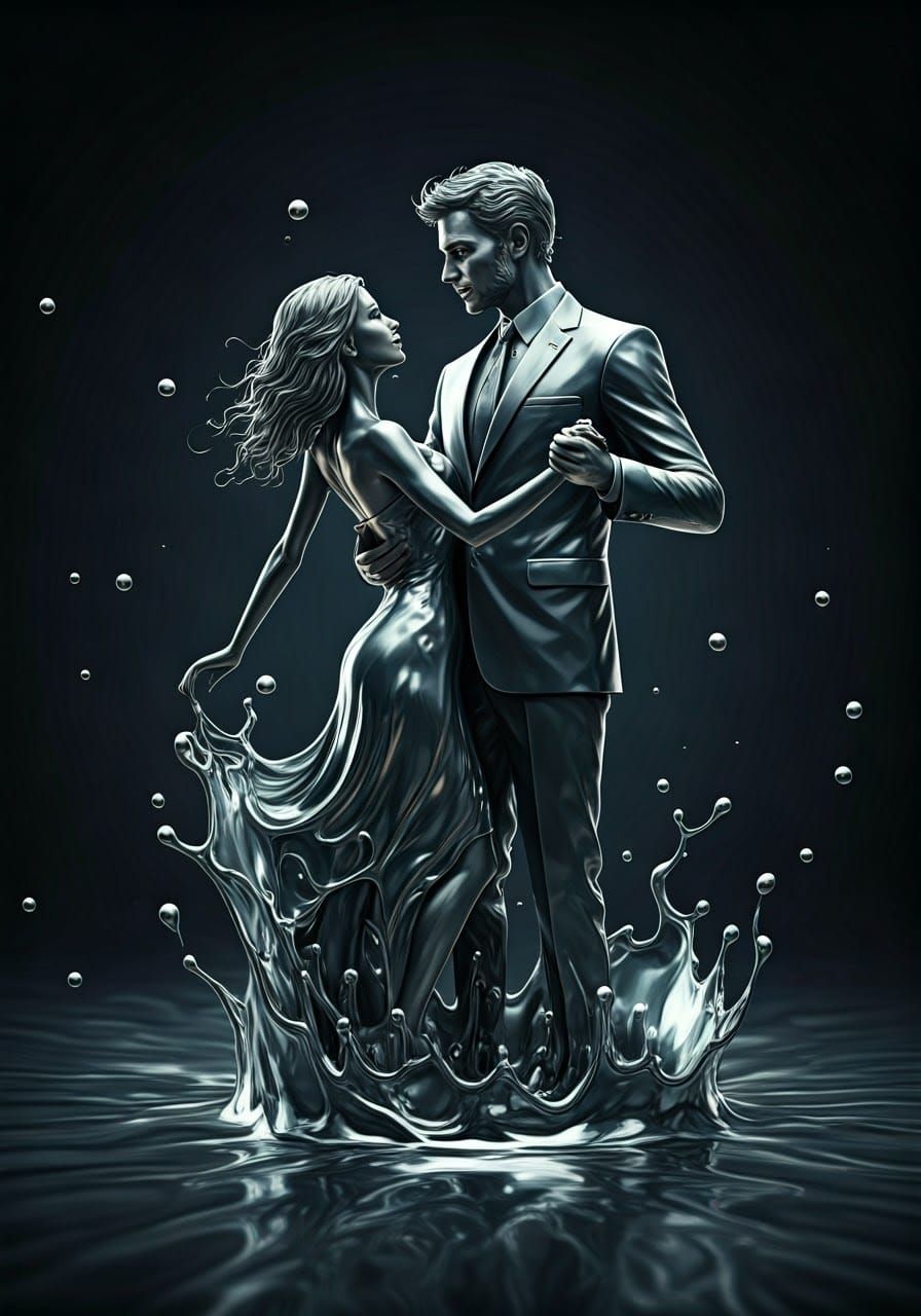 Ethereal Liquid Chrome Dance