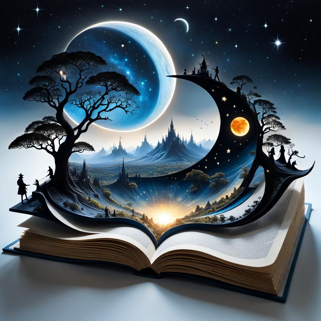 Fairytale World Emerges in Surreal Book Scene