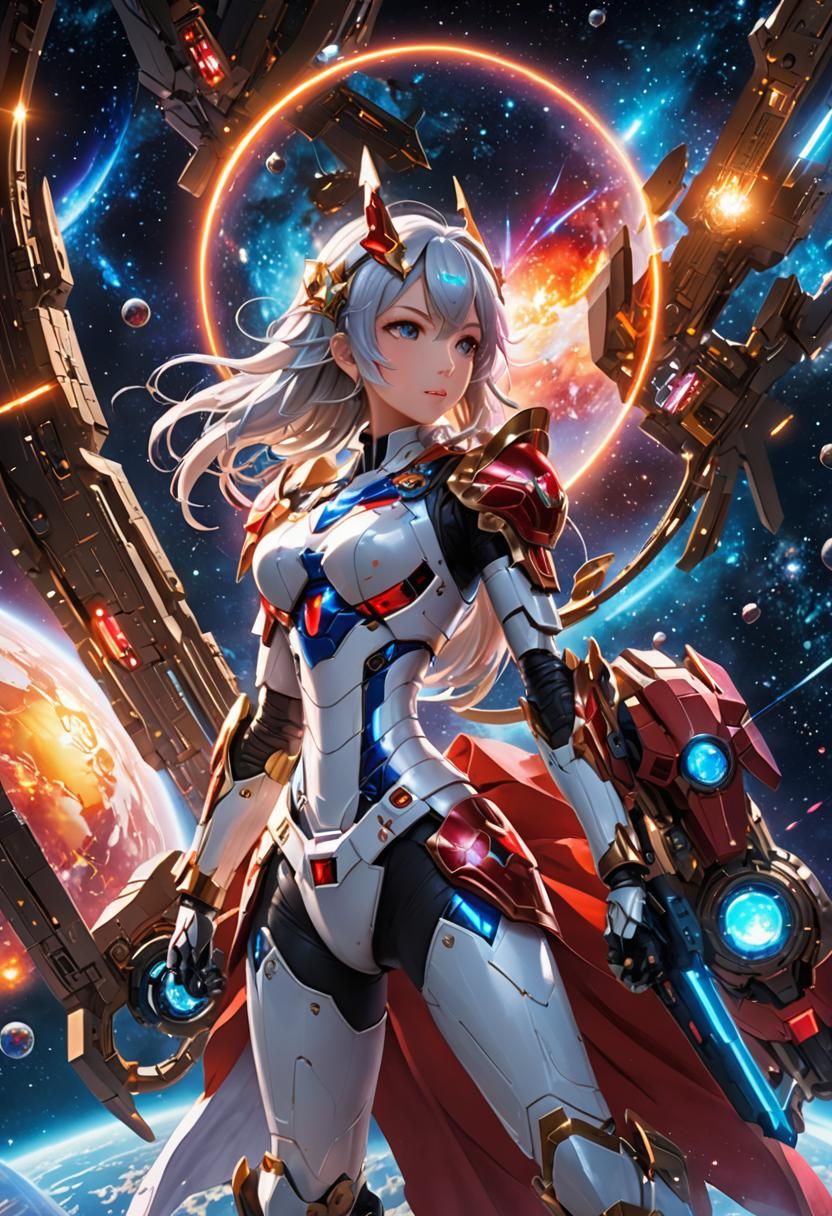 Nintendo Switch Girl in Outer Space, Anime Manga