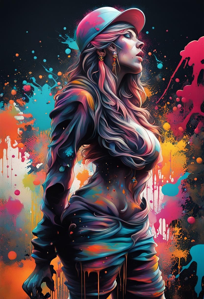 Colorful Graffiti Art Animation Saga in Street Art Style