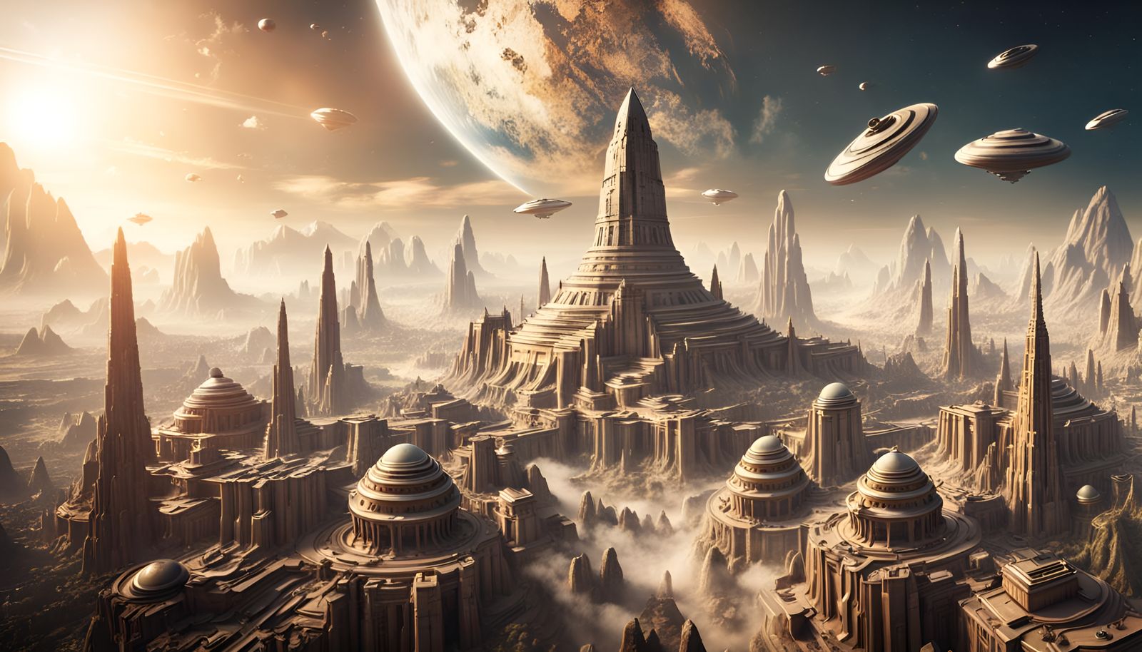 Epic Ancient Alien City: Human Civilization's Dawn