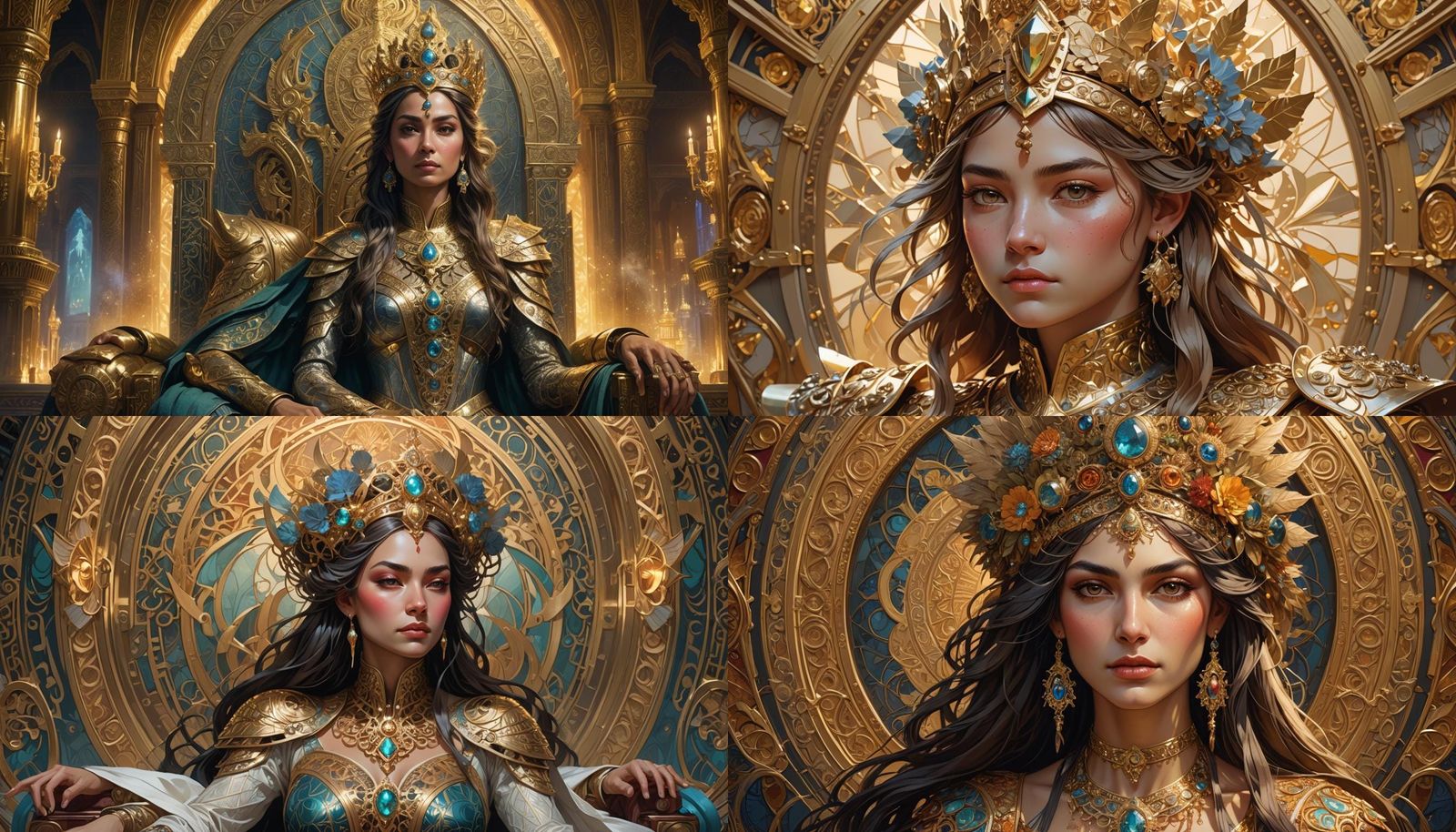 Bulgarian Queen Semiramis: Hyperdetailed Portrait