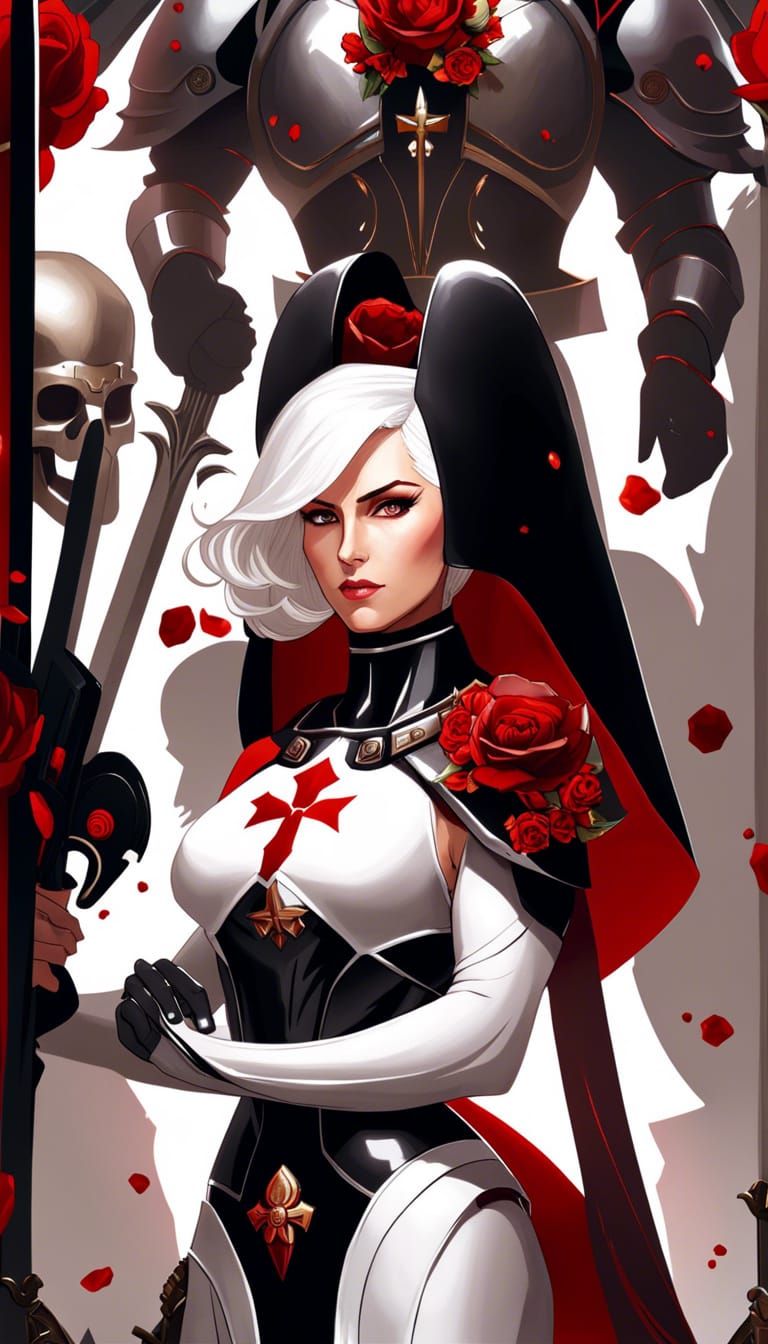 Sci-Fi Woman in Aetherpunk Armor Concept Art