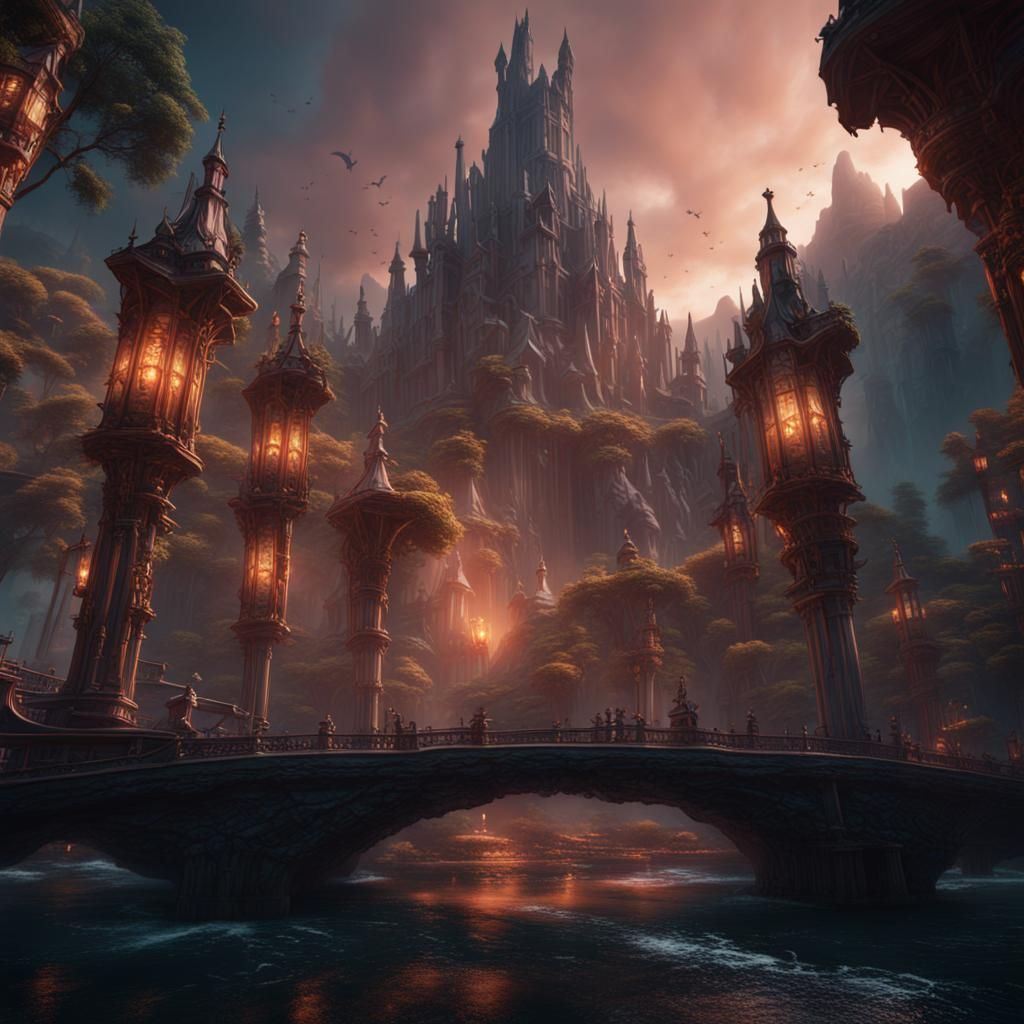 Detailed Matte Painting of Human Emotions