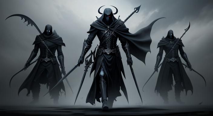 Death Scythe Masterpiece in Dark Fantasy Style