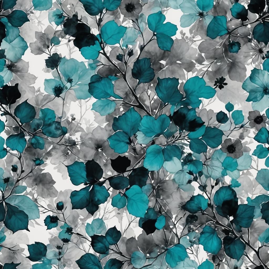 Monochrome Abstract AI-Generated Art