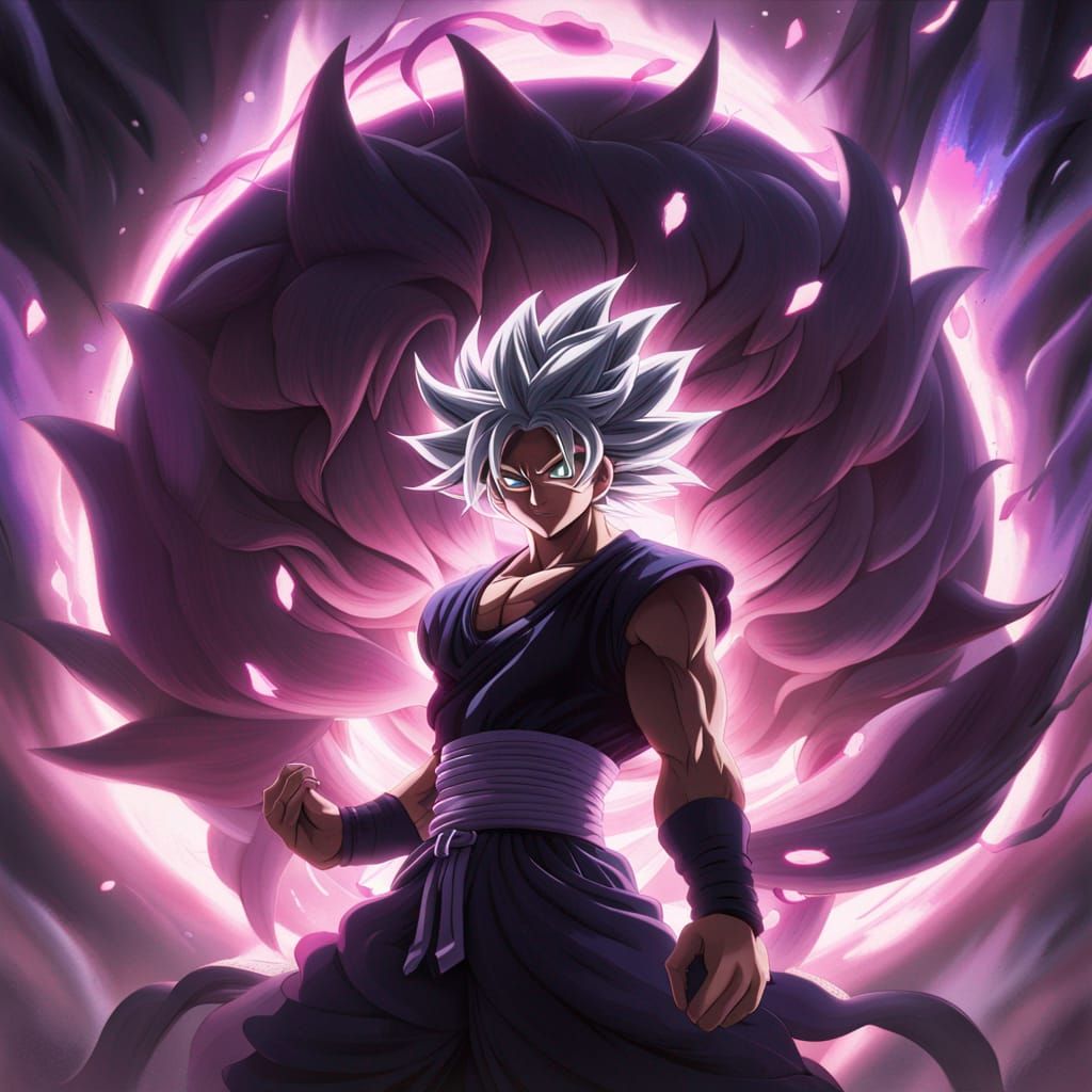 Fusion Character in Mystical Energy, Dark Fantasy Art