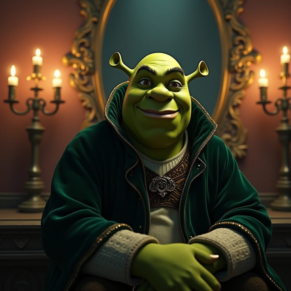 Shrek Prepares for a Night Out in the Swamp, in a Luxurious ...