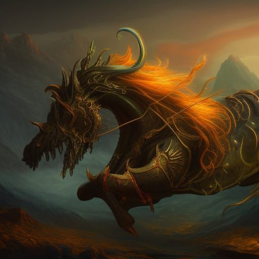 Sleipnir: Eight-Legged Steed in Fantasy Concept Art