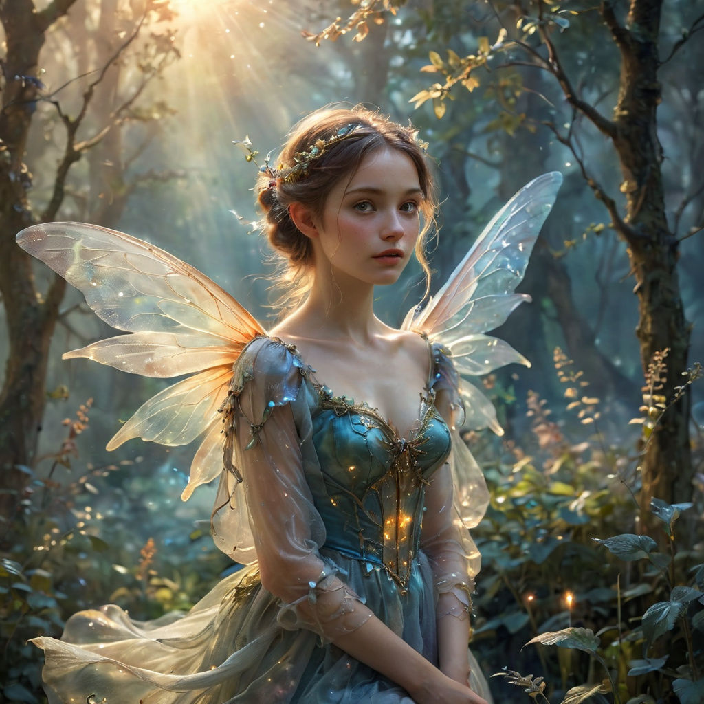 Ethereal Fantasy Fairy in Gossamer Wings