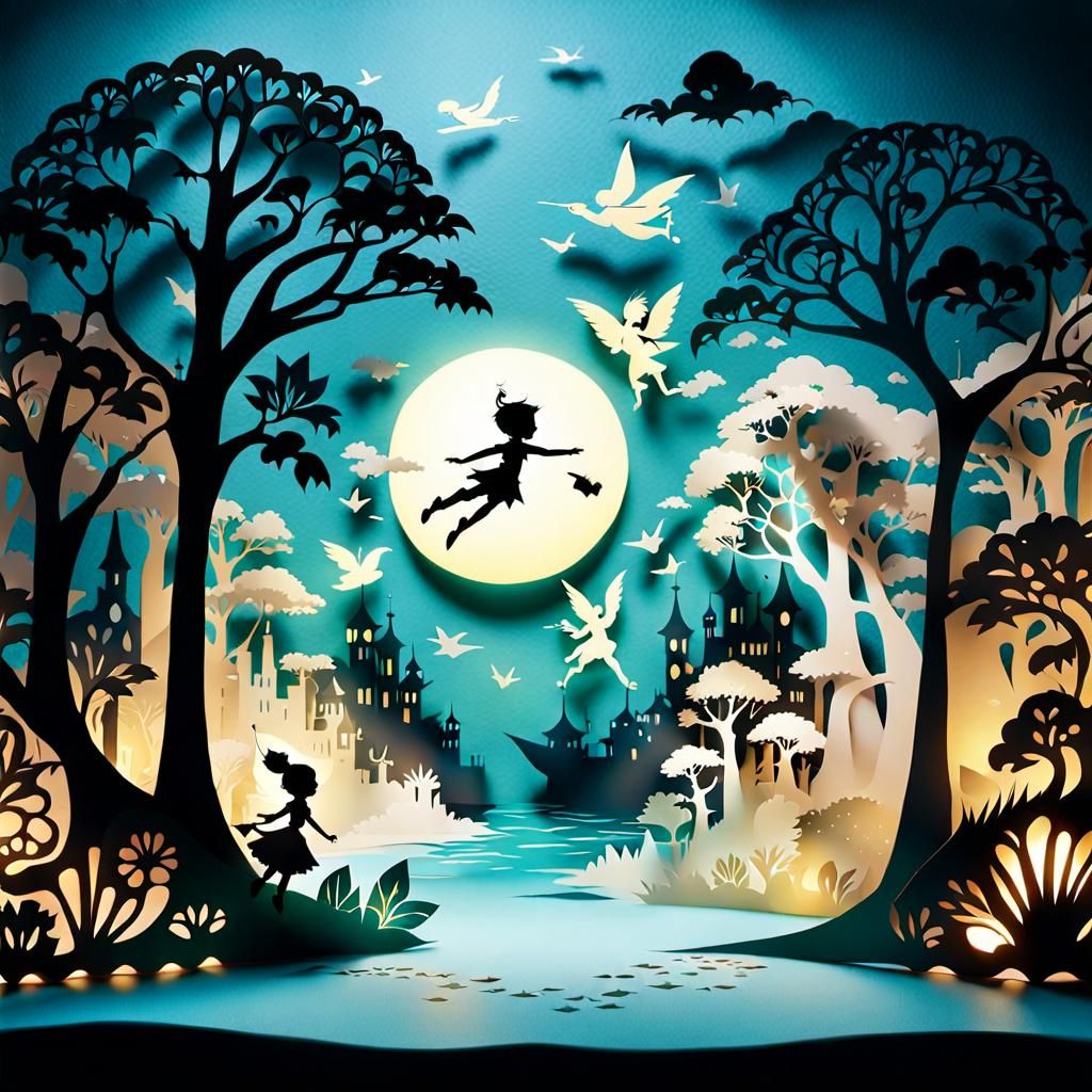 Enchanting Paper-Cut Animation of Peter Pan's Tale