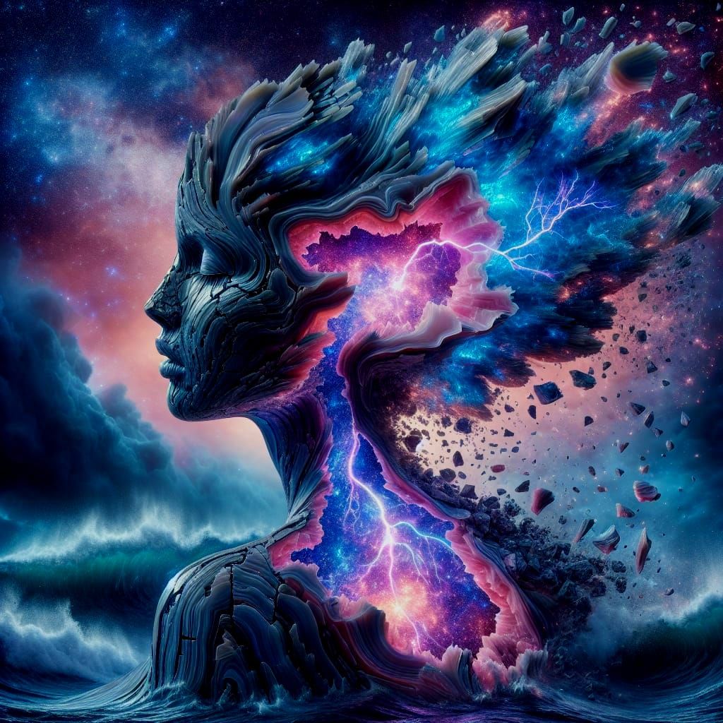 Cosmic Form Emerges from Geode Crust