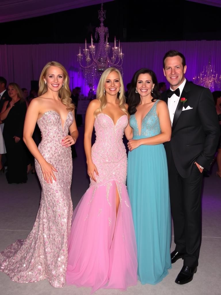 Glamorous Woman in Glass Gown: Fantasy Illustration