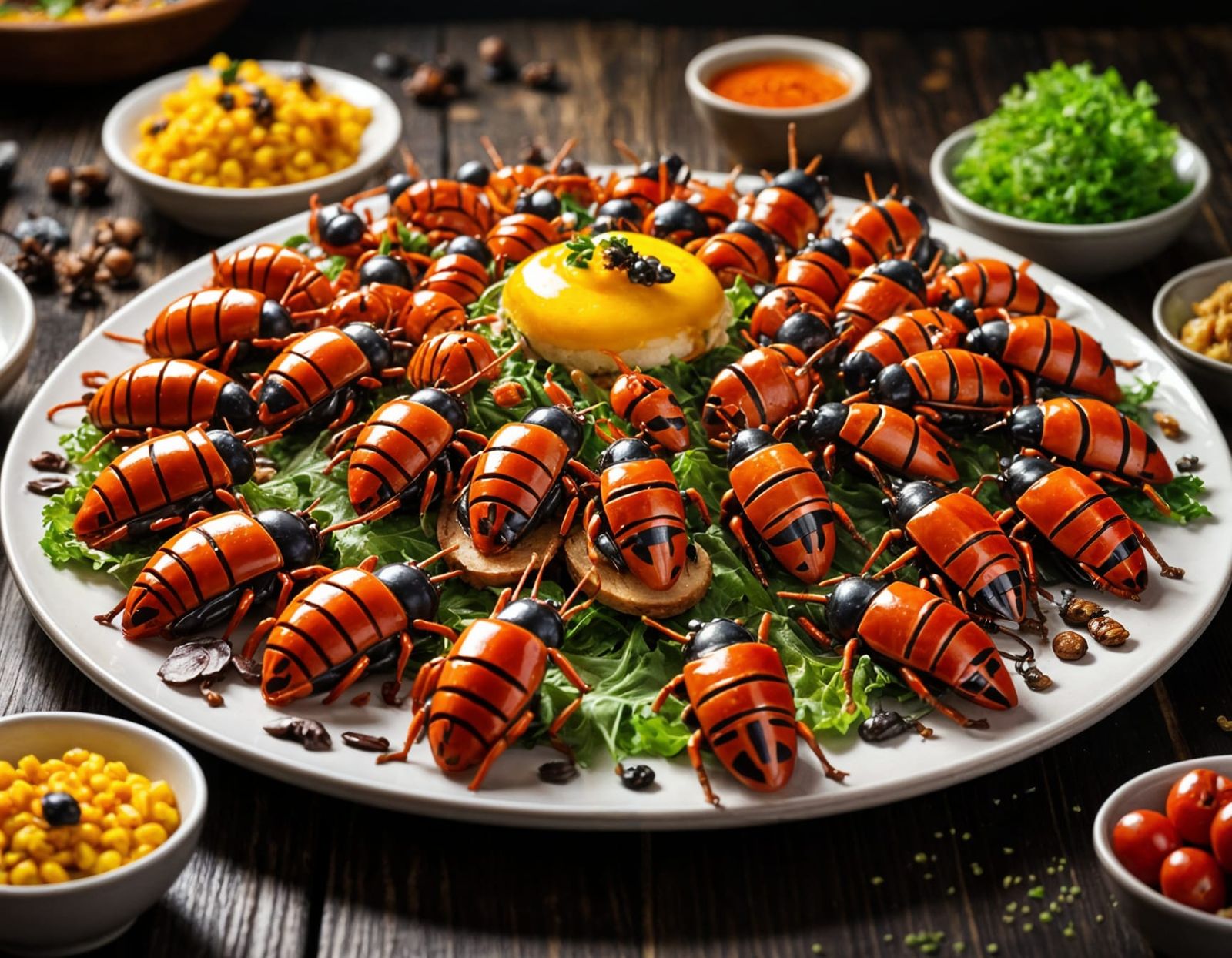 Delicious Roasted Treasure Bugs Dish from Anime