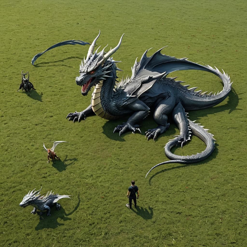 "The dragons are not only a part of fairy tales. See?"