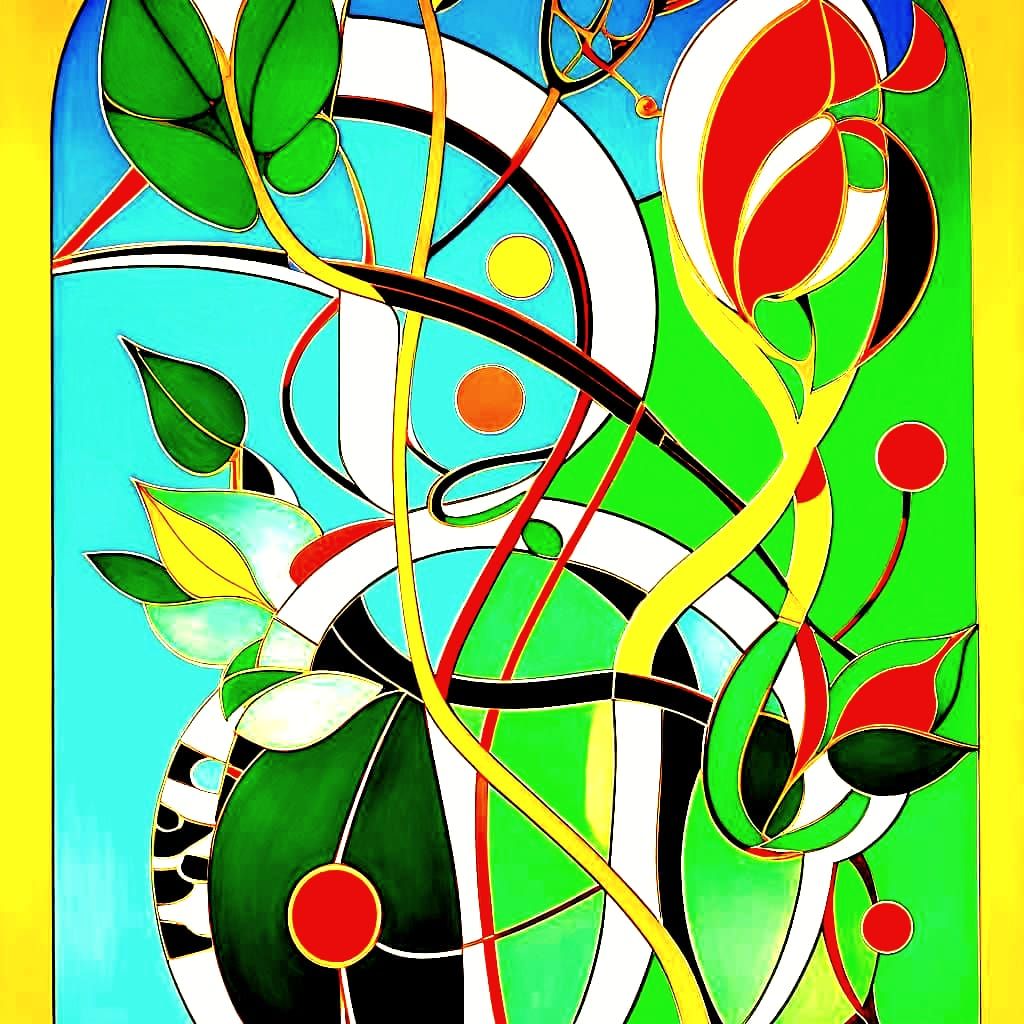 AI Generated Image of Jugendstil Artwork