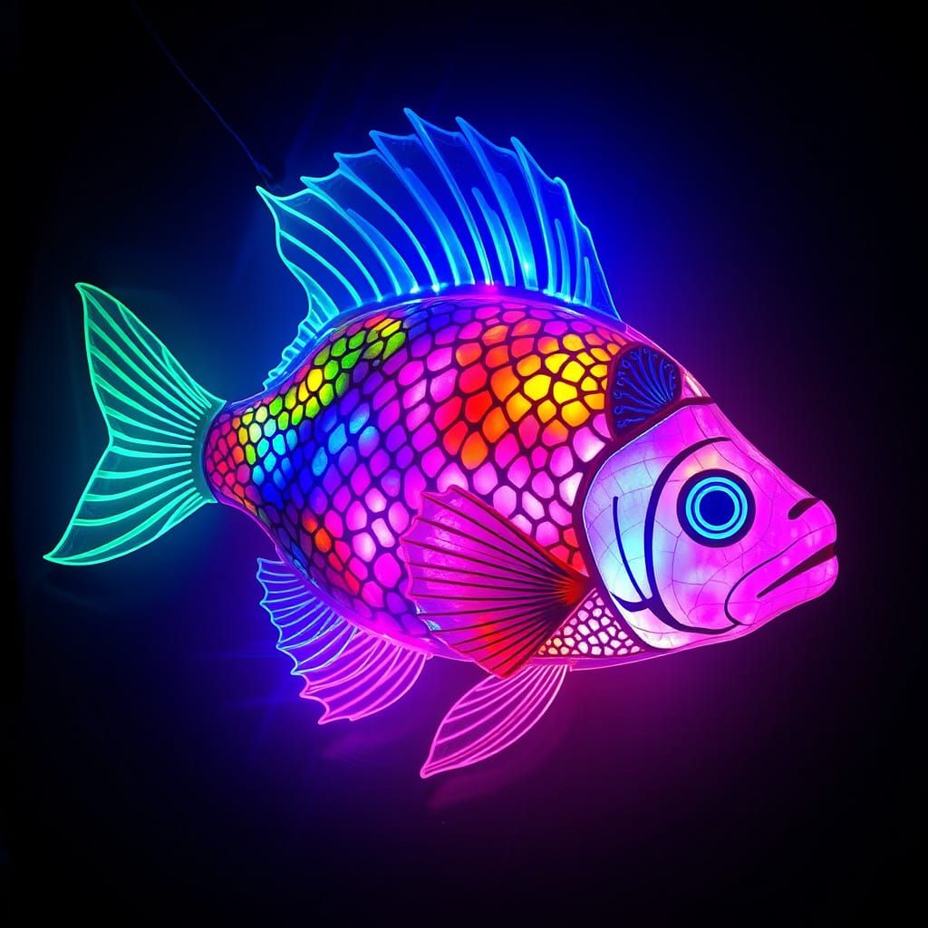 Glowing Fish in Ethereal Lace