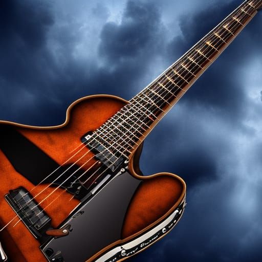 Epic Cinematic Guitar Digital Matte Painting