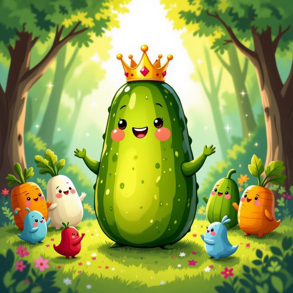 King Cucumber Holds Court in Enchanted Forest