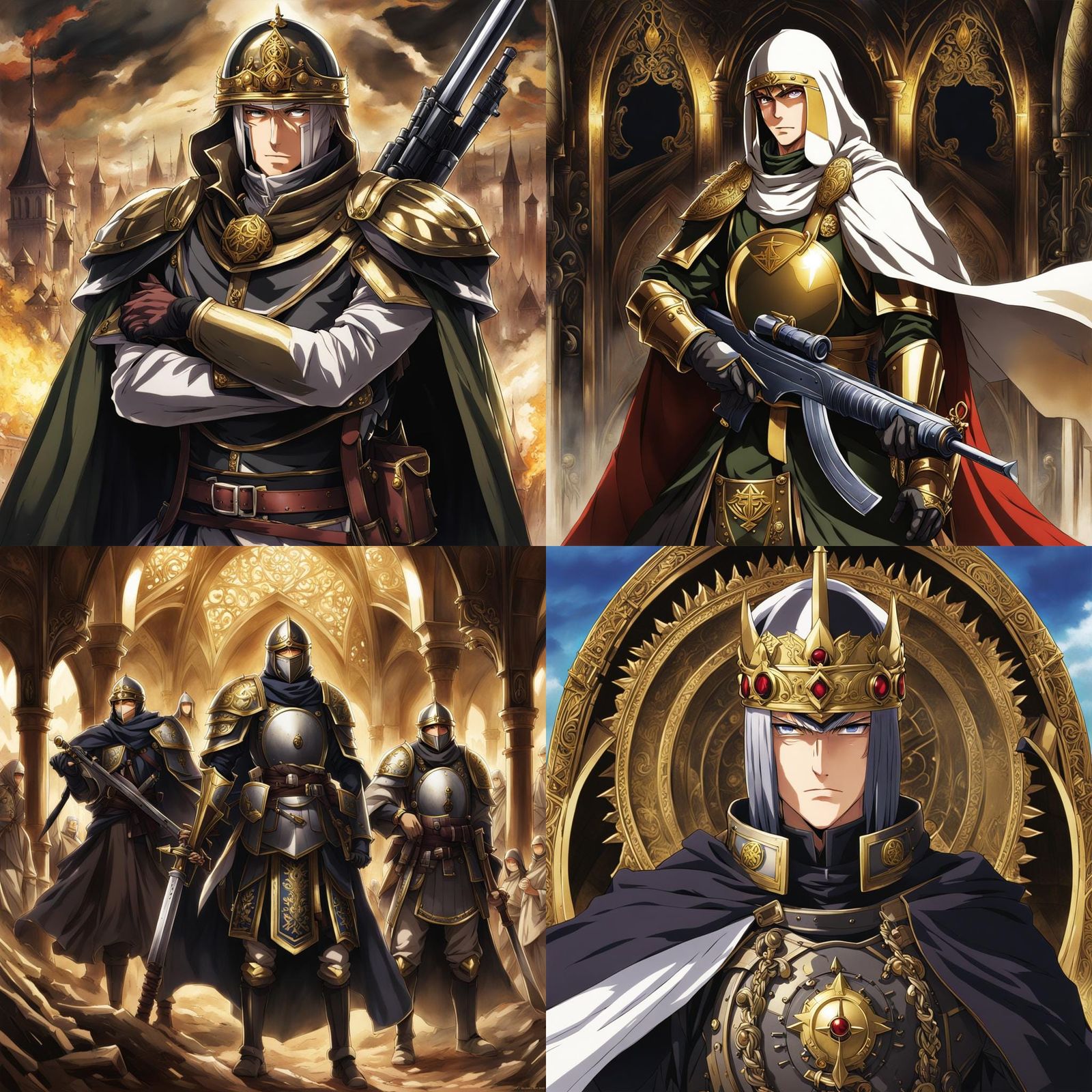 King Baldwin IV in Anime Style with Tactical Gear