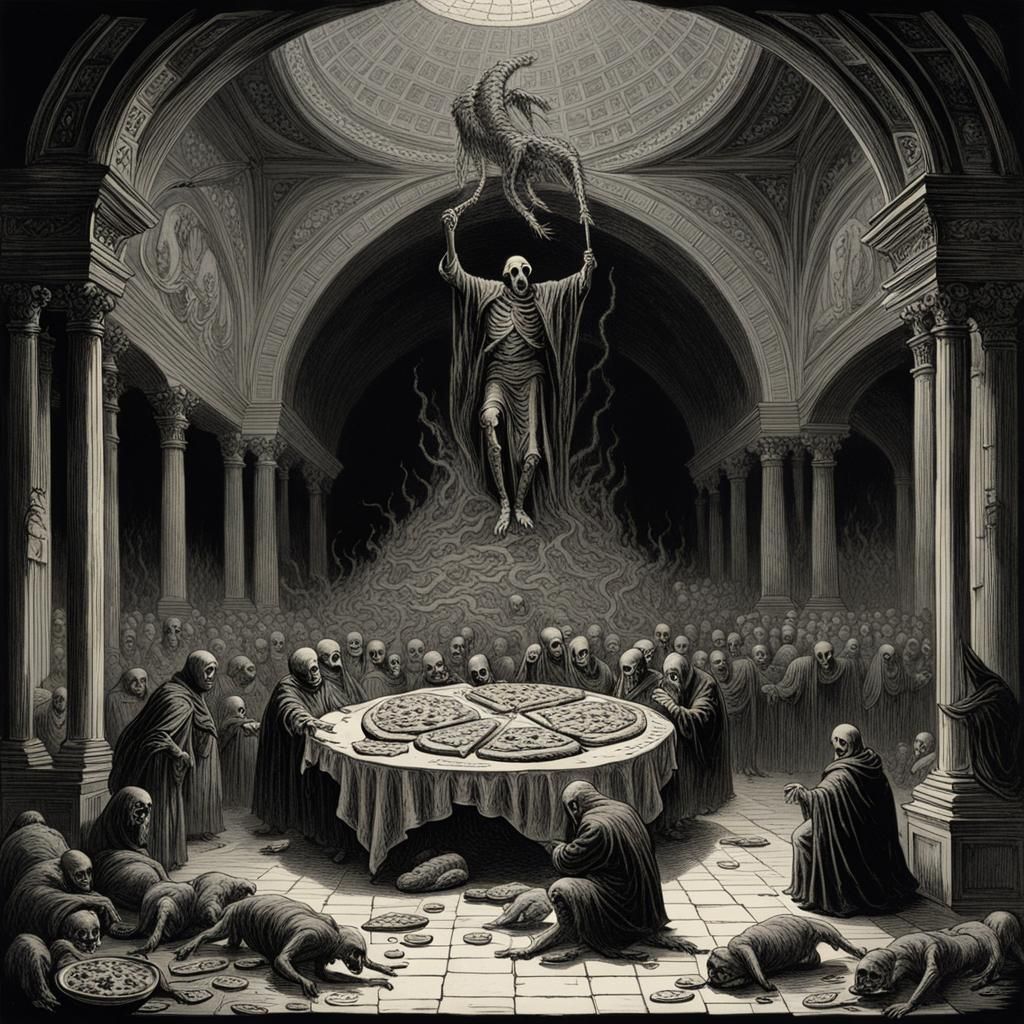 The Pizza of Death: A Horror Artwork