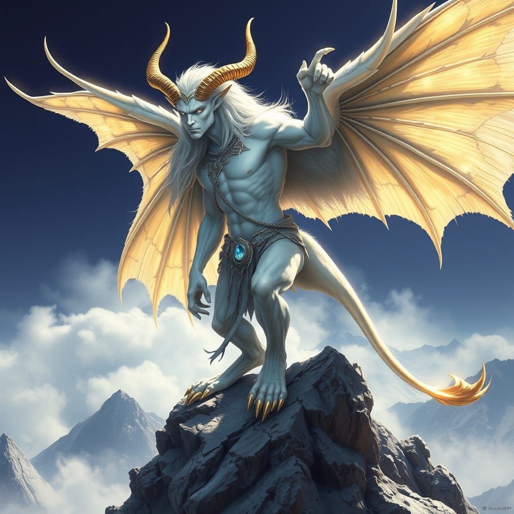 Regal Demon King in Ethereal Majesty
