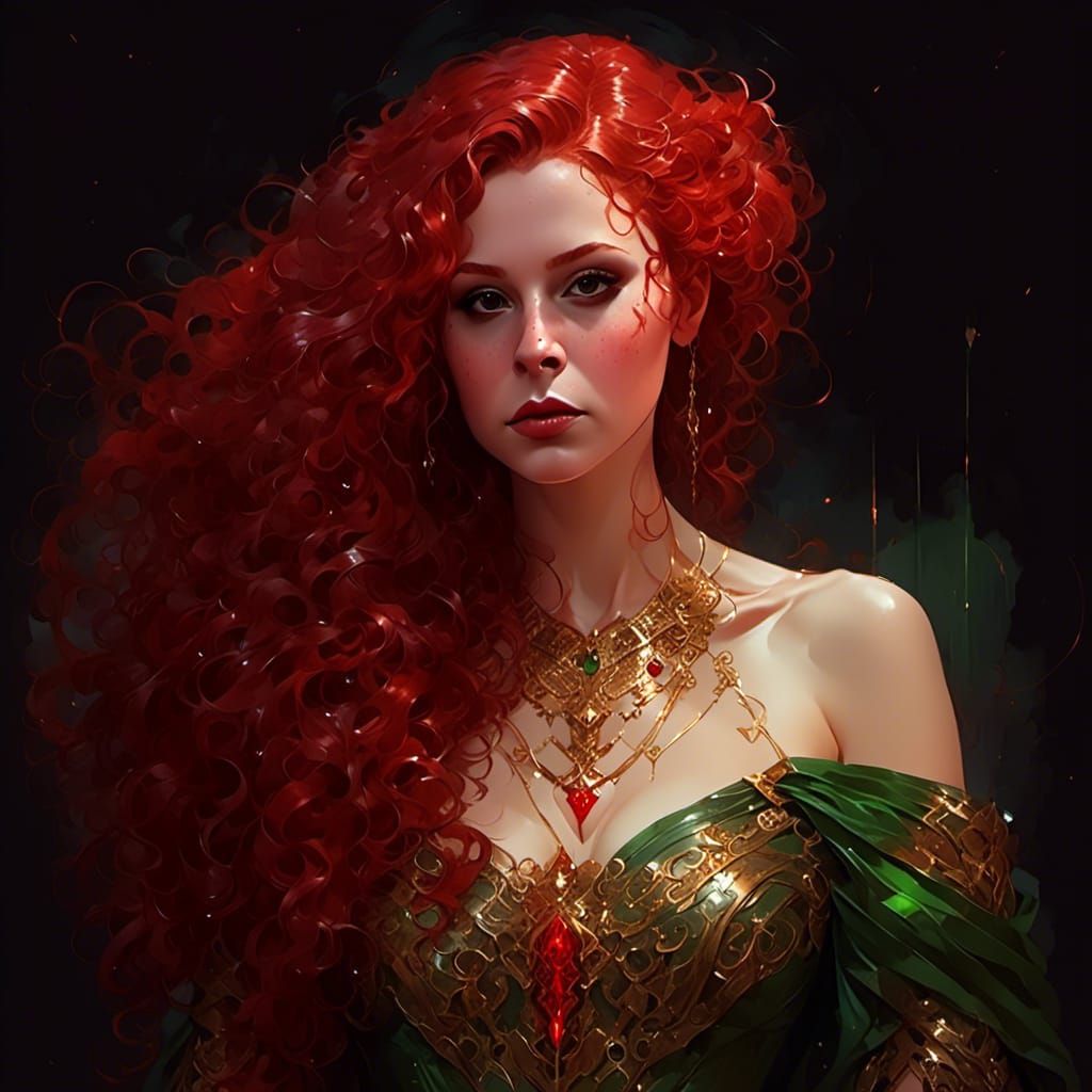 Cyberpunk Vampiress Portrait in 3000 A.D.