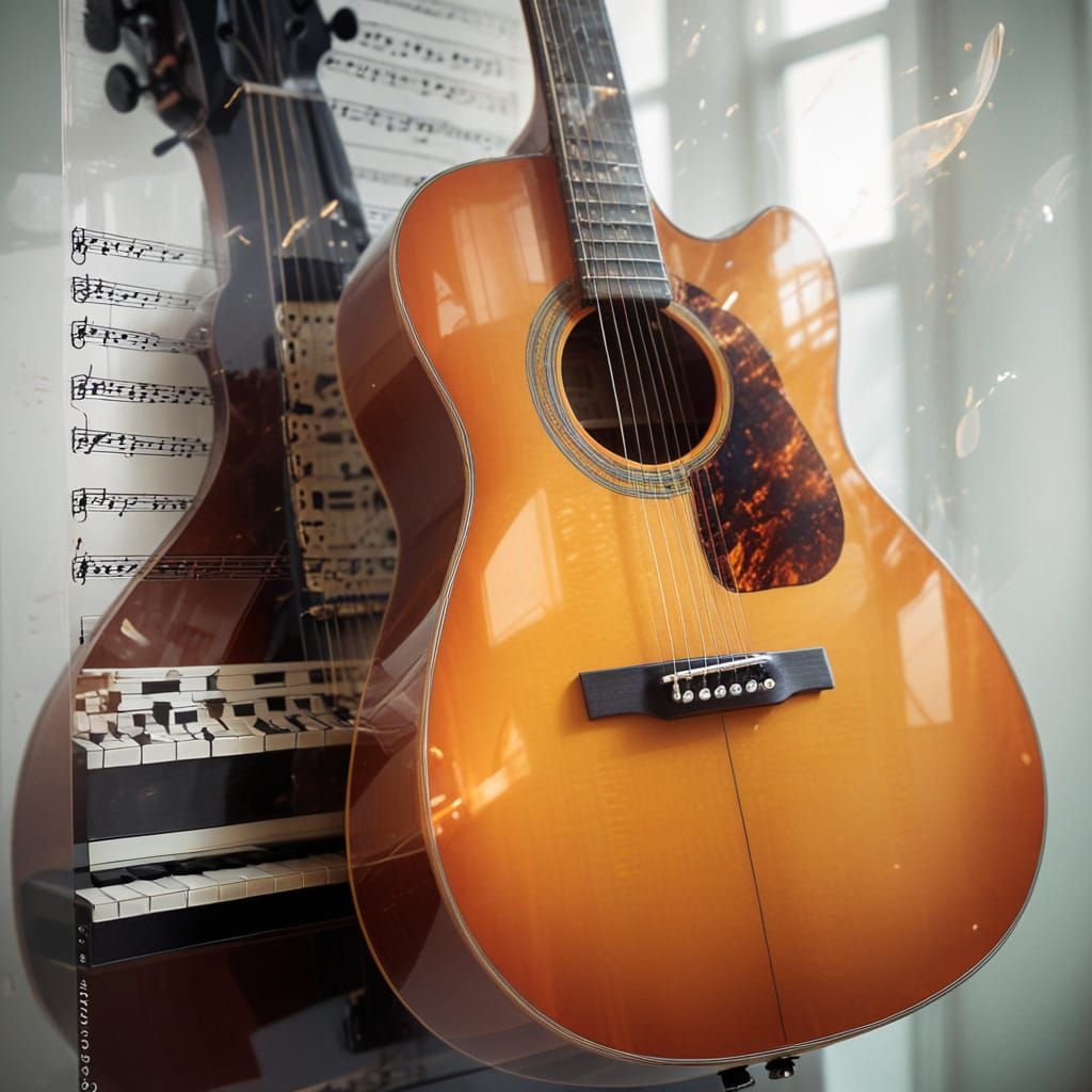 Ethereal Jazz Fusion in Double Exposure