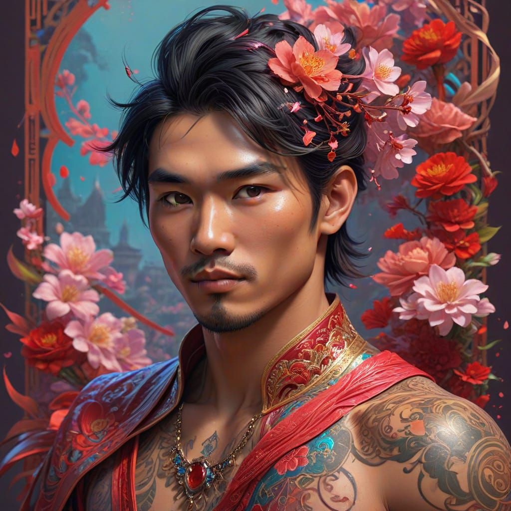 Charming Fantasy Prince Celebrates Valentine's Day