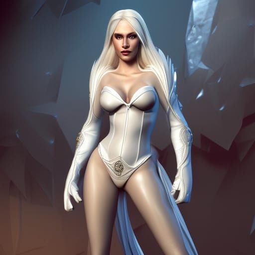 Emma Frost, the White Queen: Hyperdetailed Concept Art