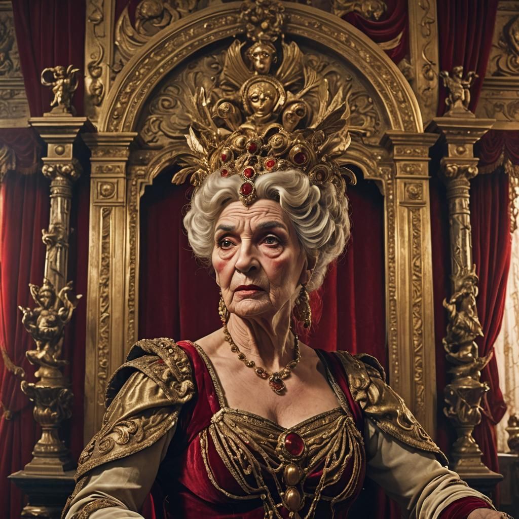 Renaissance Transvestite Melodrama: Detailed Matte Painting