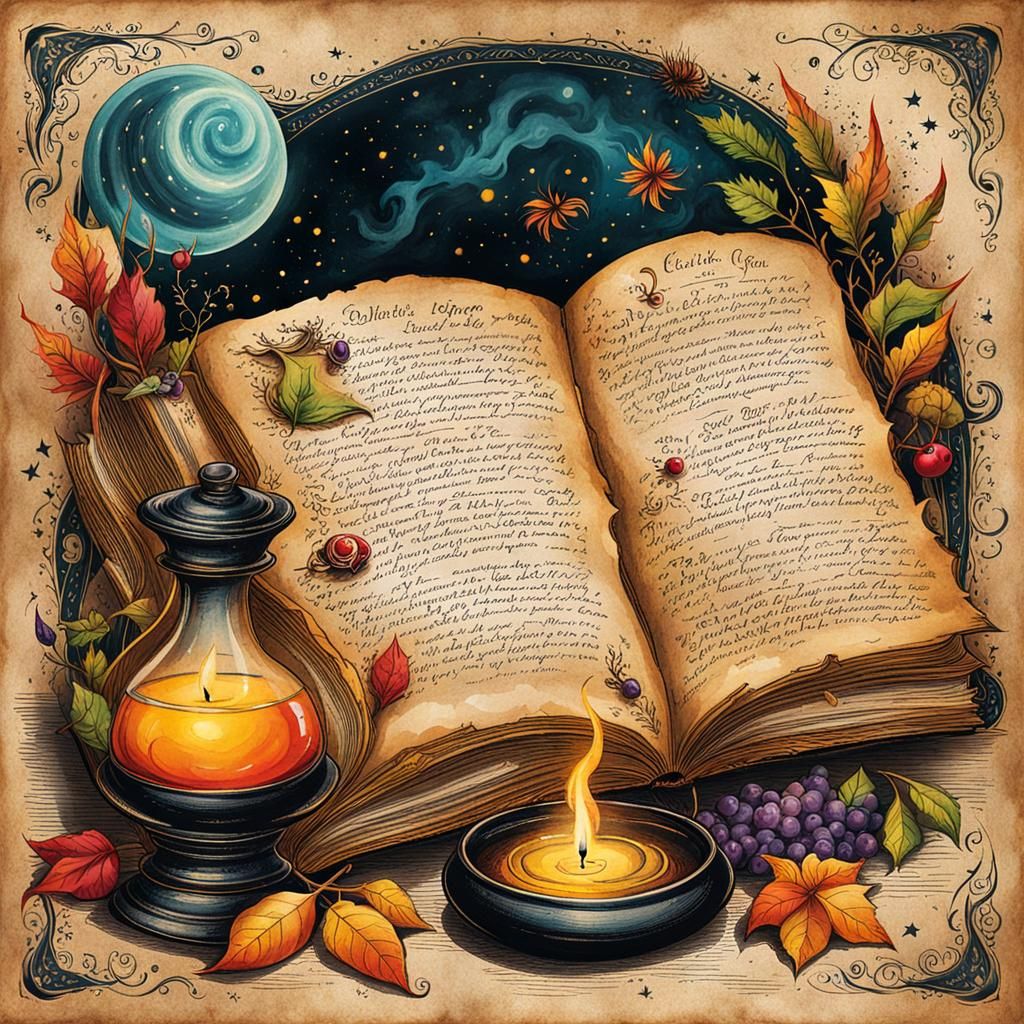 Elixir of Life Recipe: Illustrated Witchcraft Page