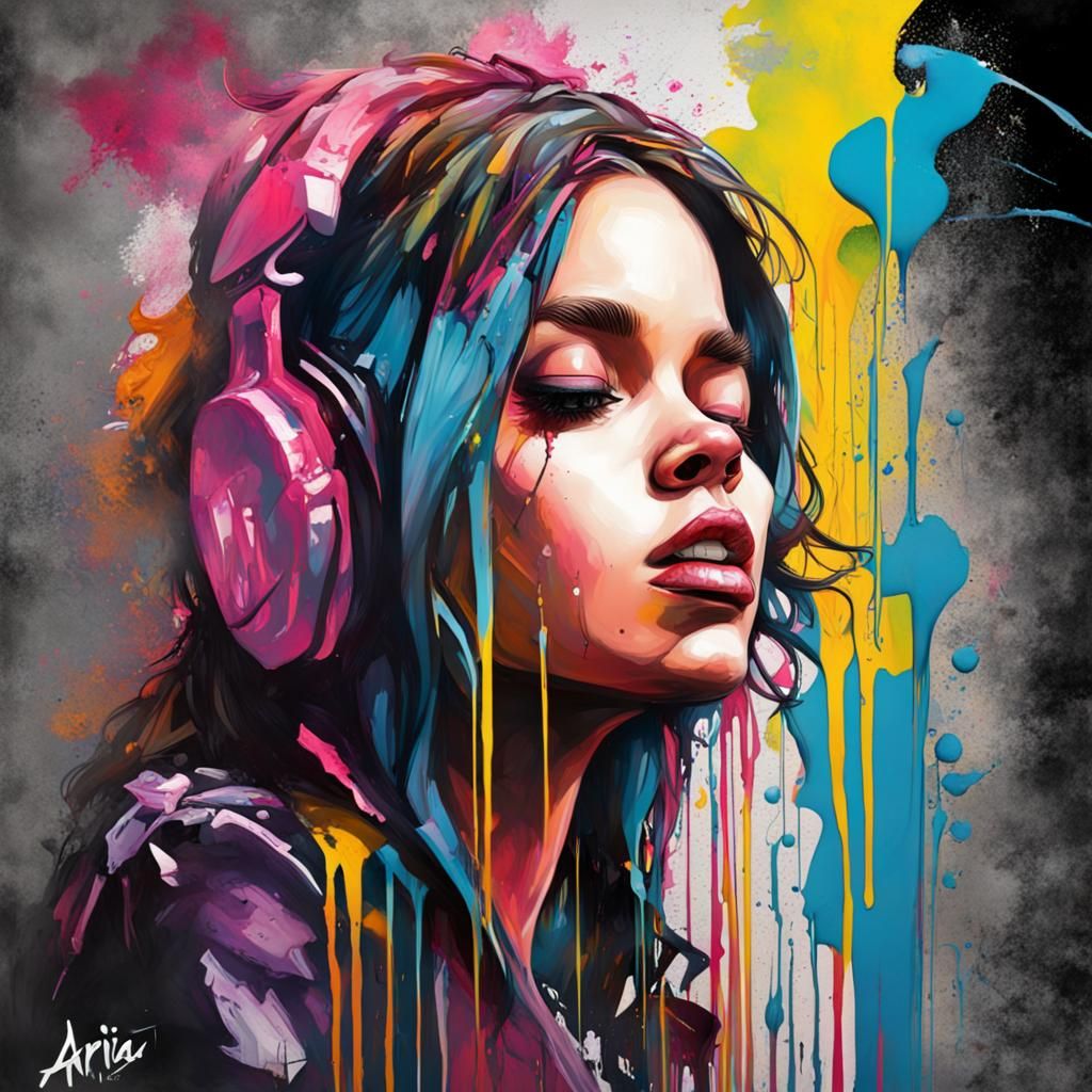 Aria Sings Solo: Graffiti Splash Art