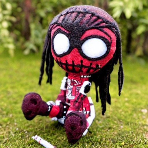 Sinister Bloody Voodoo Doll Toy