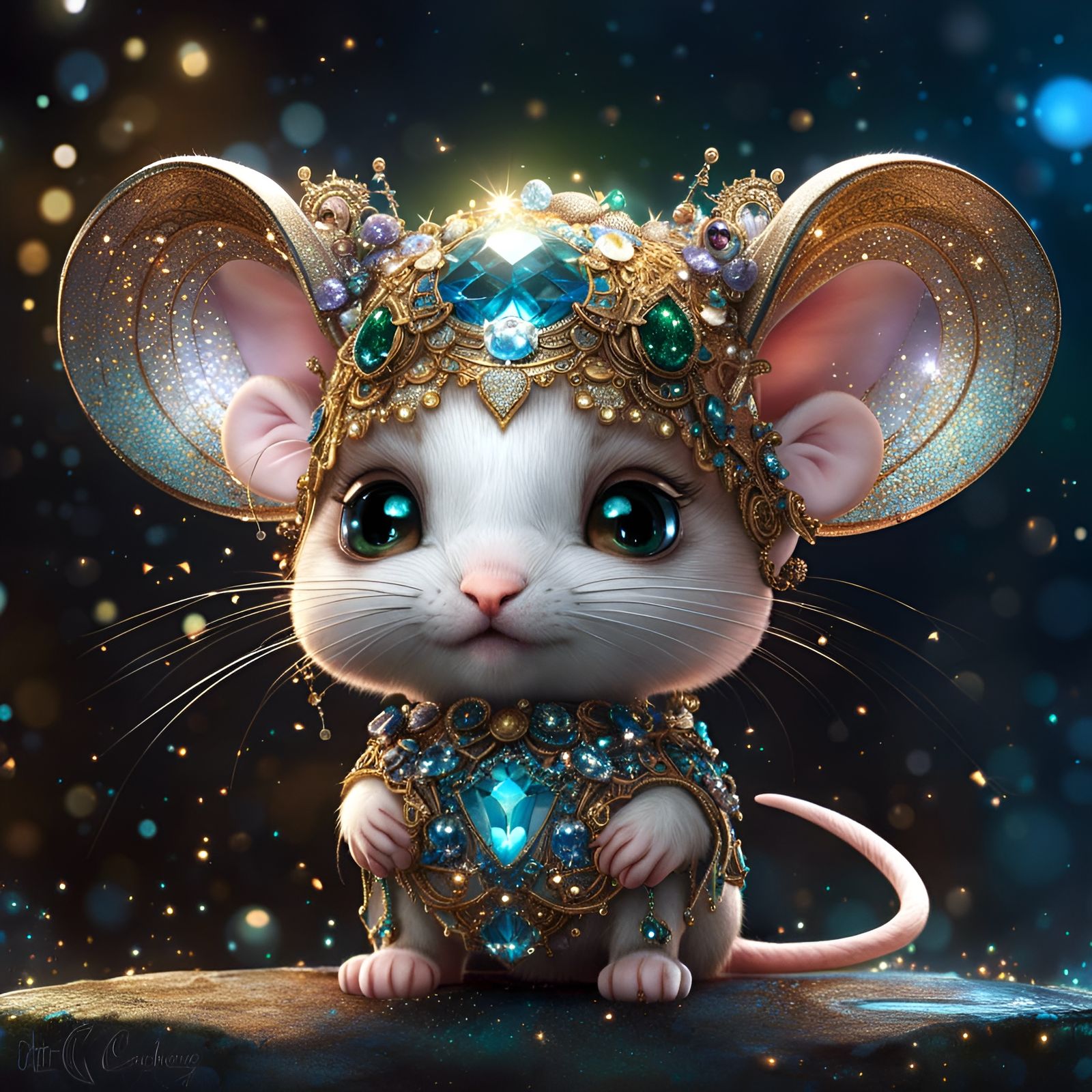 Sparkly Baby Mouse
