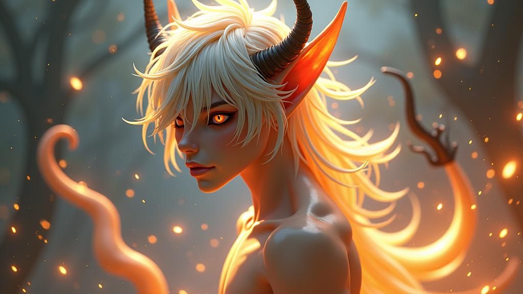 Majestic Wight Devil in 3D Anime Art Style